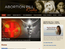 Tablet Screenshot of abortionpillrisks.org